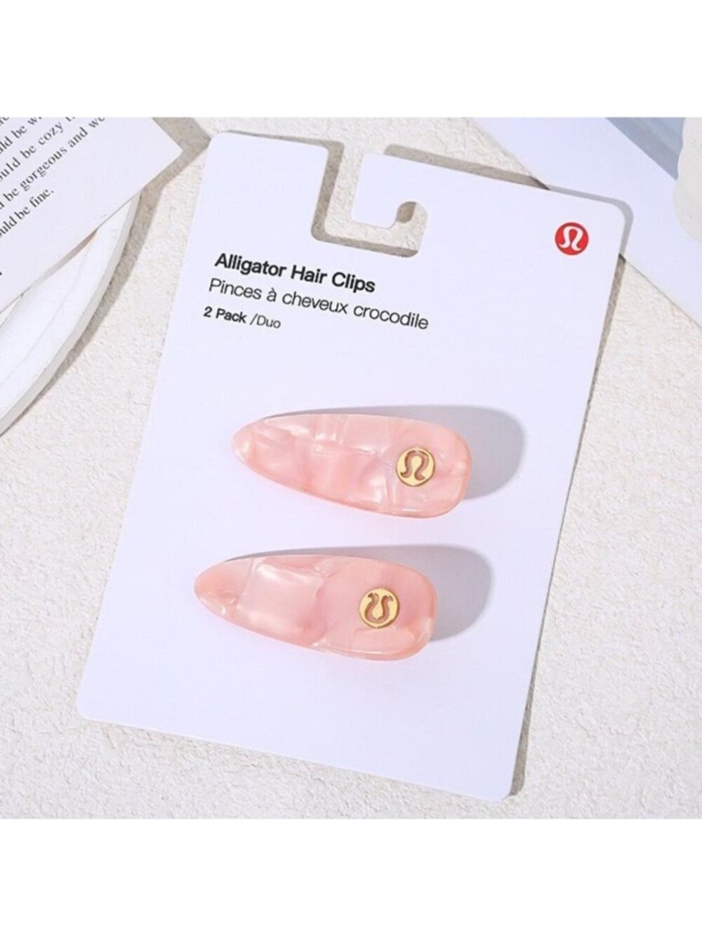 Lululemon Alligator Hair Clips